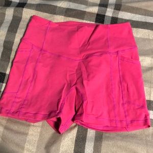 Resilient Heart Booty Shorts - Hot Pink